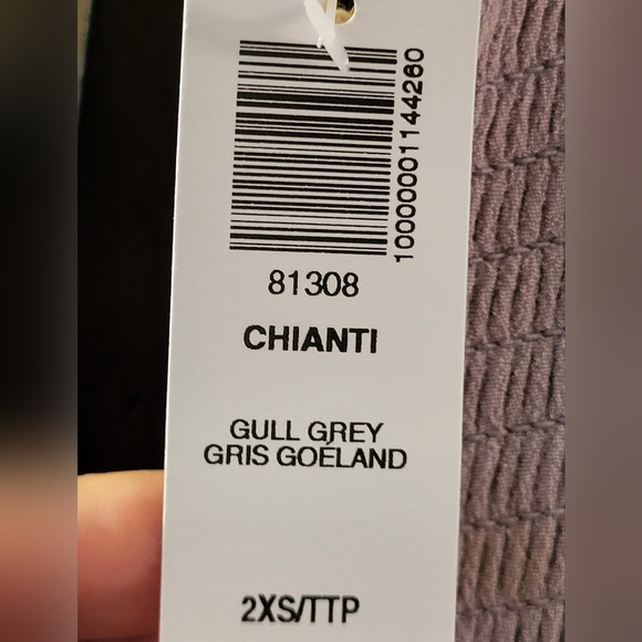 NWT Aritzia Wilfred Wide Leg Smocked Jumpsuit in 'Gull Grey'  - Size 2XS - Picture 6 of 7